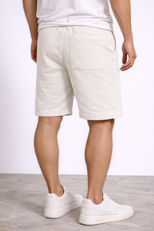 Men’s Premium Fleece Shorts – Beige