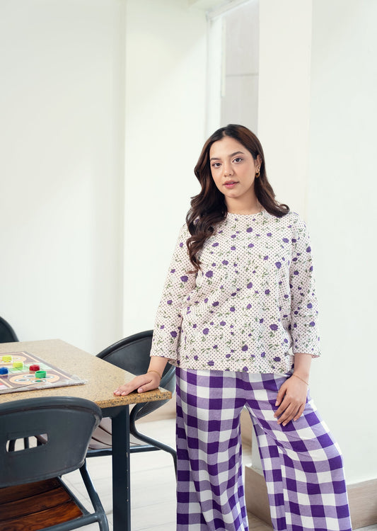 Purple Blossom Pjs