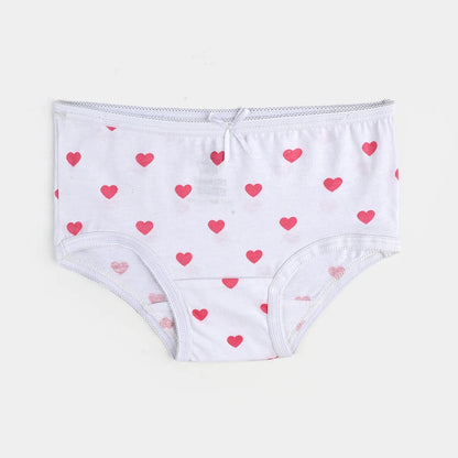 Girls Cotton Jersey Panties | Pack of 2 | Hearts-Pink&White