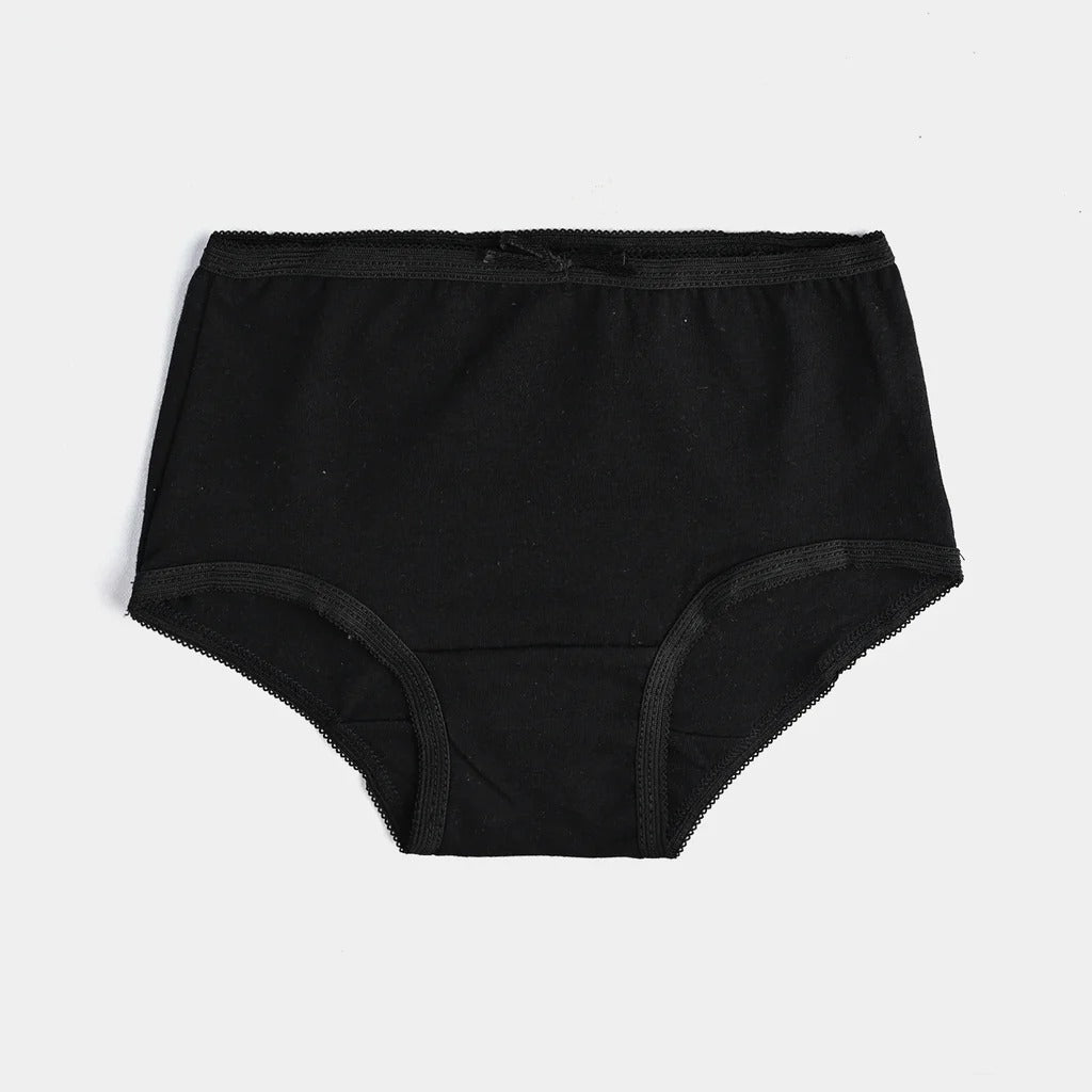 Girls Cotton Jersey Panties | Pack of 2 | Basic-Beige/Black