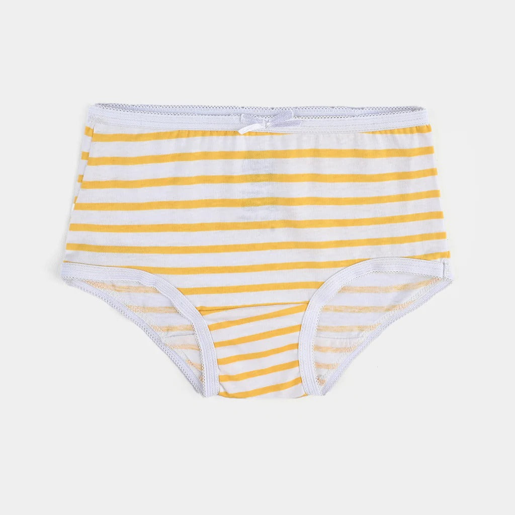 Girls Cotton Jersey Panties Pack of 2 | Flower & Stripe