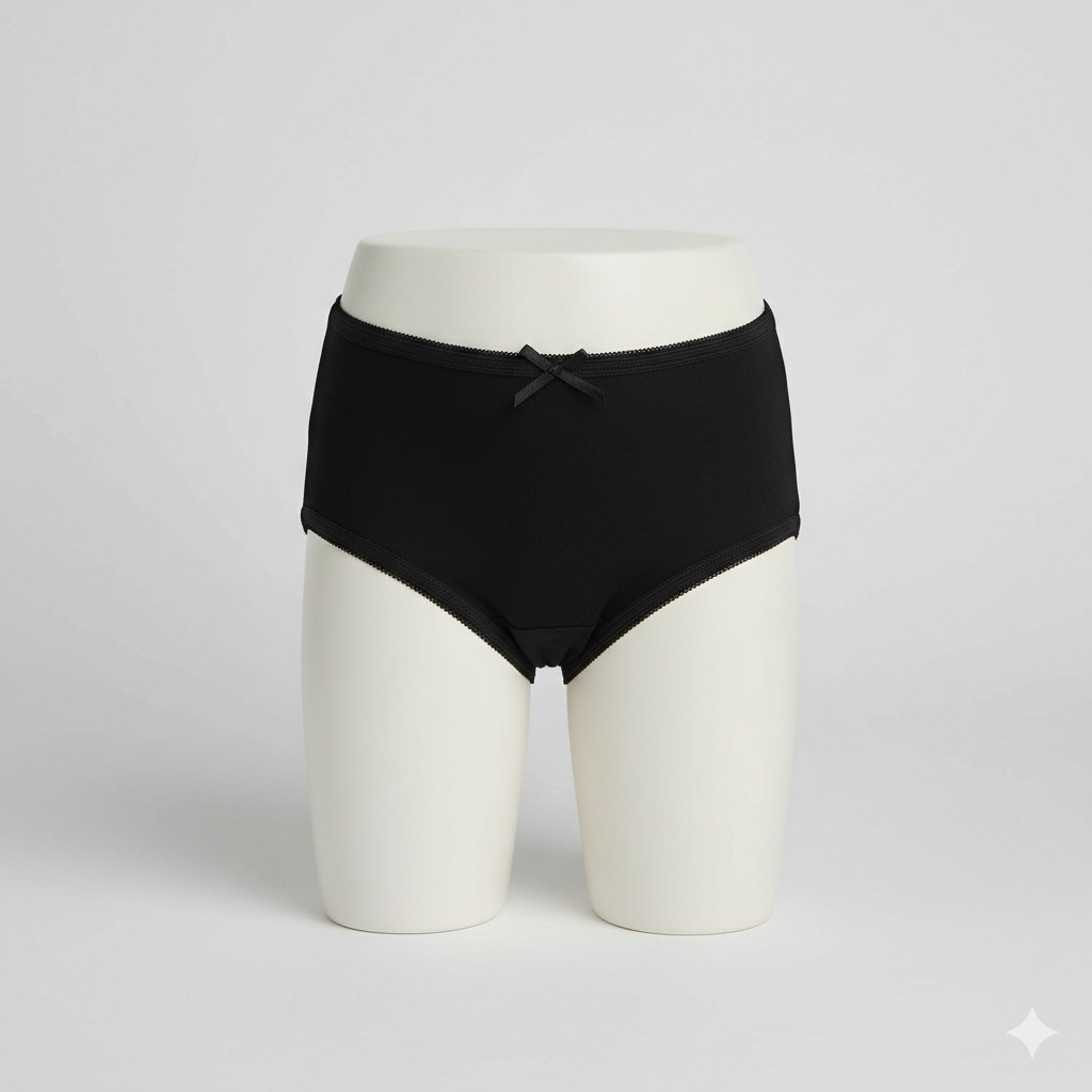Girls Cotton Jersey Panties | Pack of 2 | Basic-Black/White