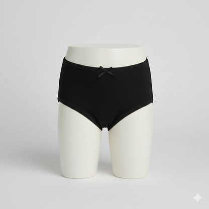 Girls Cotton Jersey Panties | Pack of 2 | Basic-Black/White