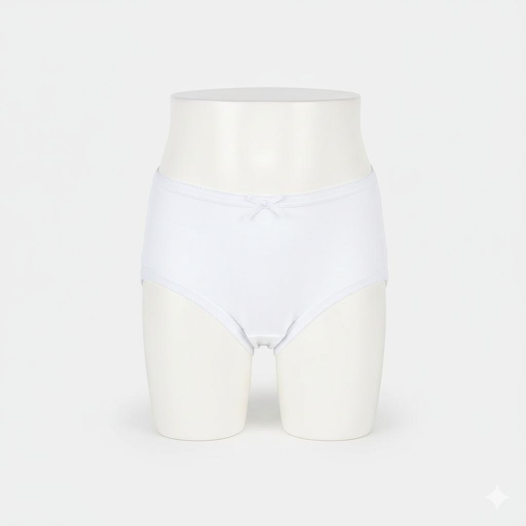 Girls Cotton Jersey Panties | Pack of 2 | Basic-Black/White