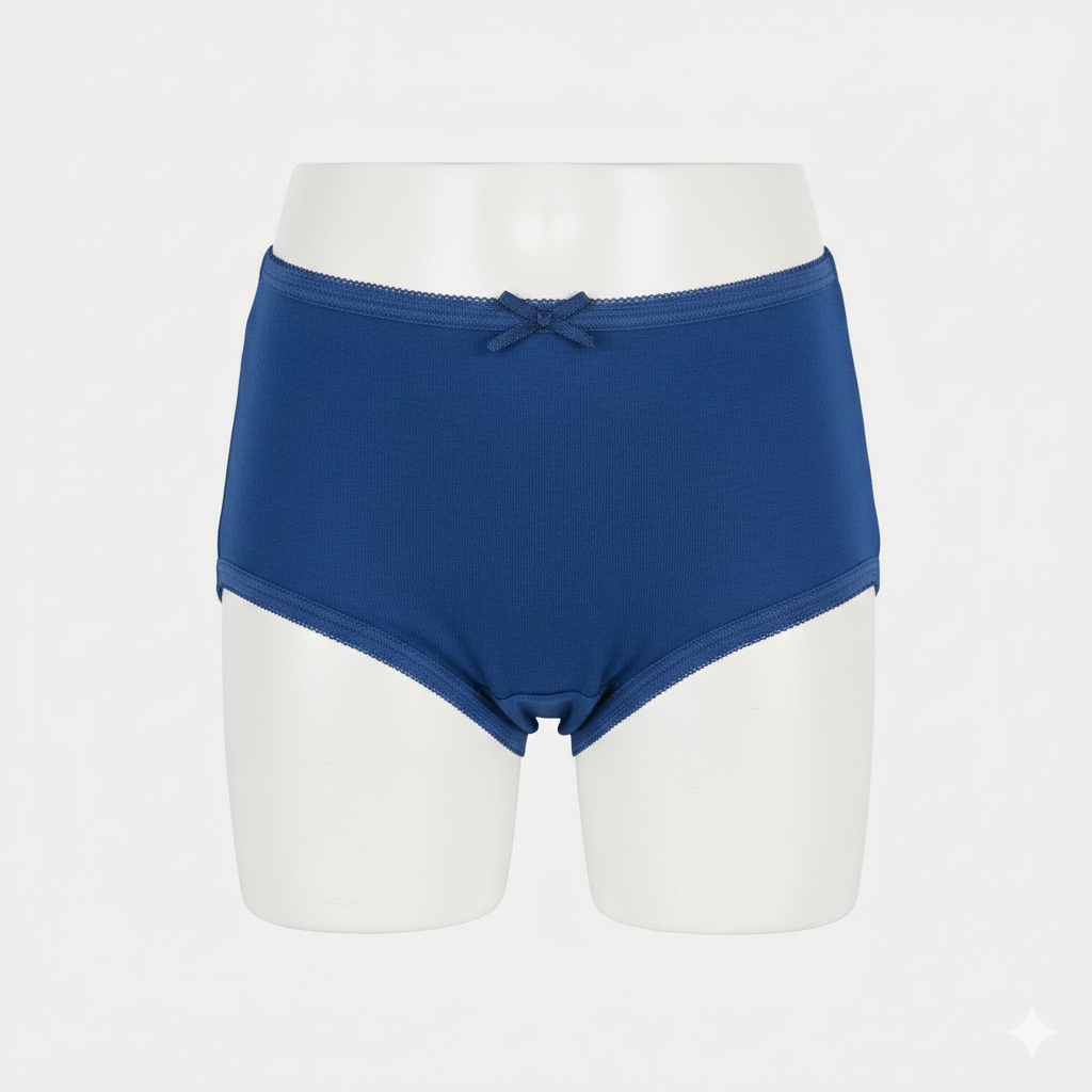 Girls Cotton Jersey Panties | Pack of 2 | Basic-Navy&Pink