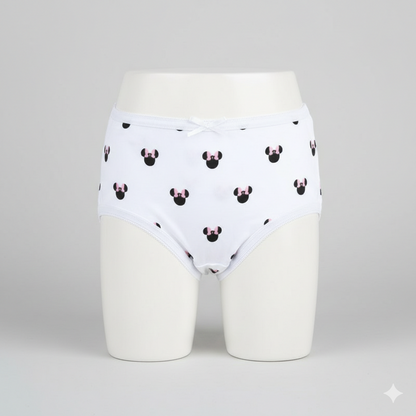 Girls Cotton Jersey Panties - Pack of 2 | MinnieMouse Desing-Blue&white