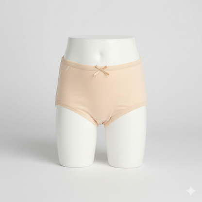 Girls Cotton Jersey Panties | Pack of 2 | Basic-Beige/Black