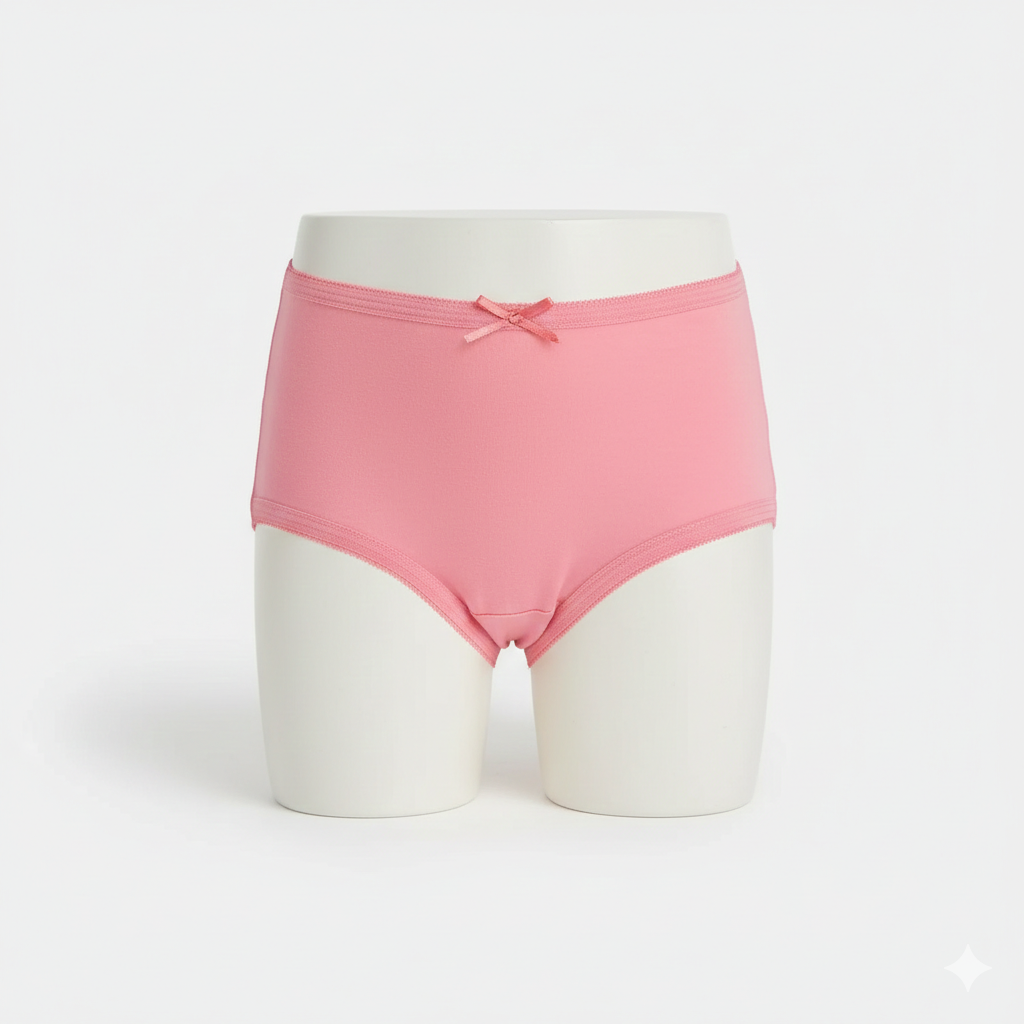 Girls Cotton Jersey Panties | Pack of 2 | Basic-Navy&Pink