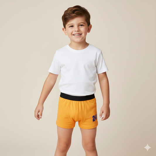 Boys Cotton Jersey Boxer Pack of 2 | Cars Design - Multi & Citrus