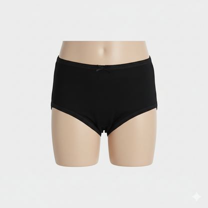 Girls Cotton Jersey Panties | Pack of 2 | Basic-Beige/Black