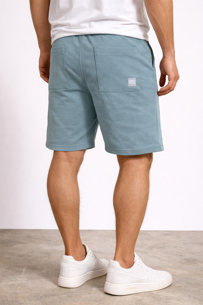 Men’s Premium Fleece Shorts – Relaxed Fit Casual Lounge Shorts (Light Green)