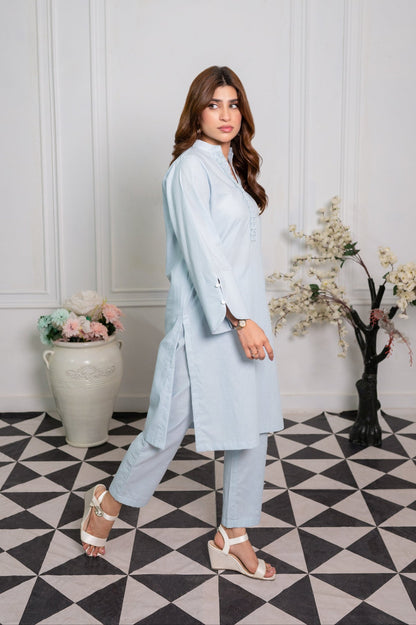 Solid Coord Set - Frost Blue
