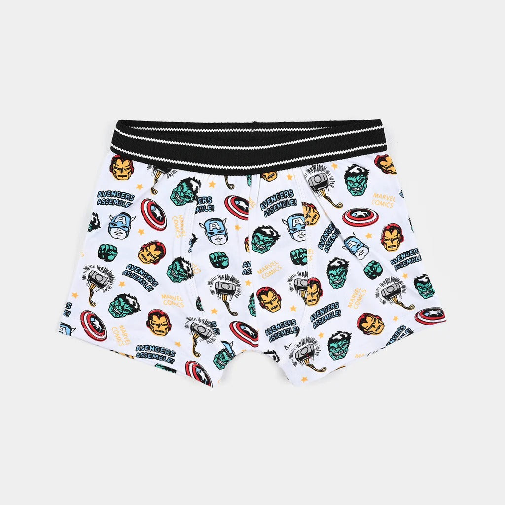 Boys Cotton Jersey Boxer Pack of 2 | Avengers Design Multi & Red
