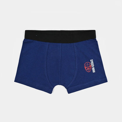 Boys Cotton Jersey Boxer-Pack Of 2 | Spider Man Design - Hash Gray & Navy Blue
