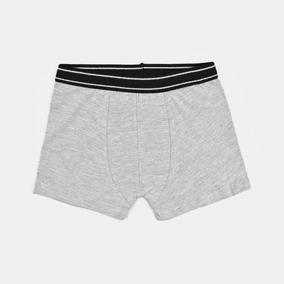 Boys Cotton Jersey Boxer Basic-Pack 0f 2-Navy Blue - Hash Grey