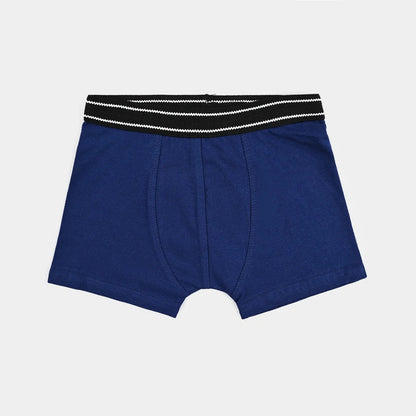 Boys Cotton Jersey Boxer Basic-Pack 0f 2-Navy Blue - Hash Grey