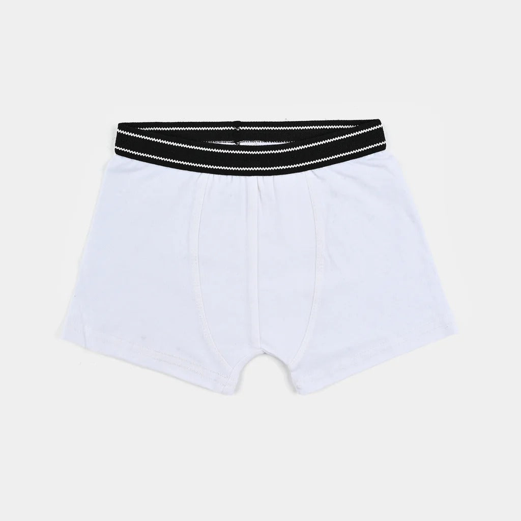 Boys Cotton Jersey Basic  Boxer - Pack oF 2 | Basic Design White & Black
