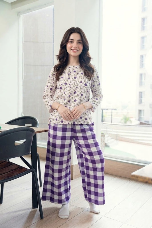 Purple Blossom Pjs