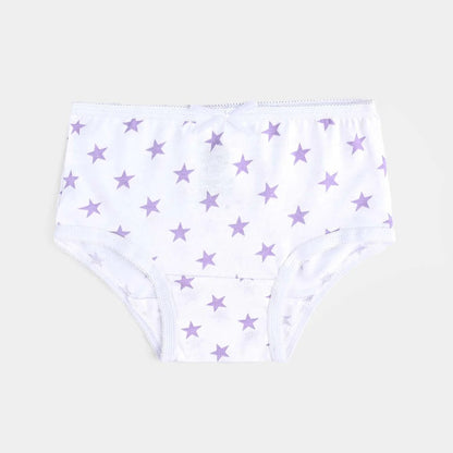 Girls Cotton Jersey Panties | Pack of 2 | Stars-Purple&White