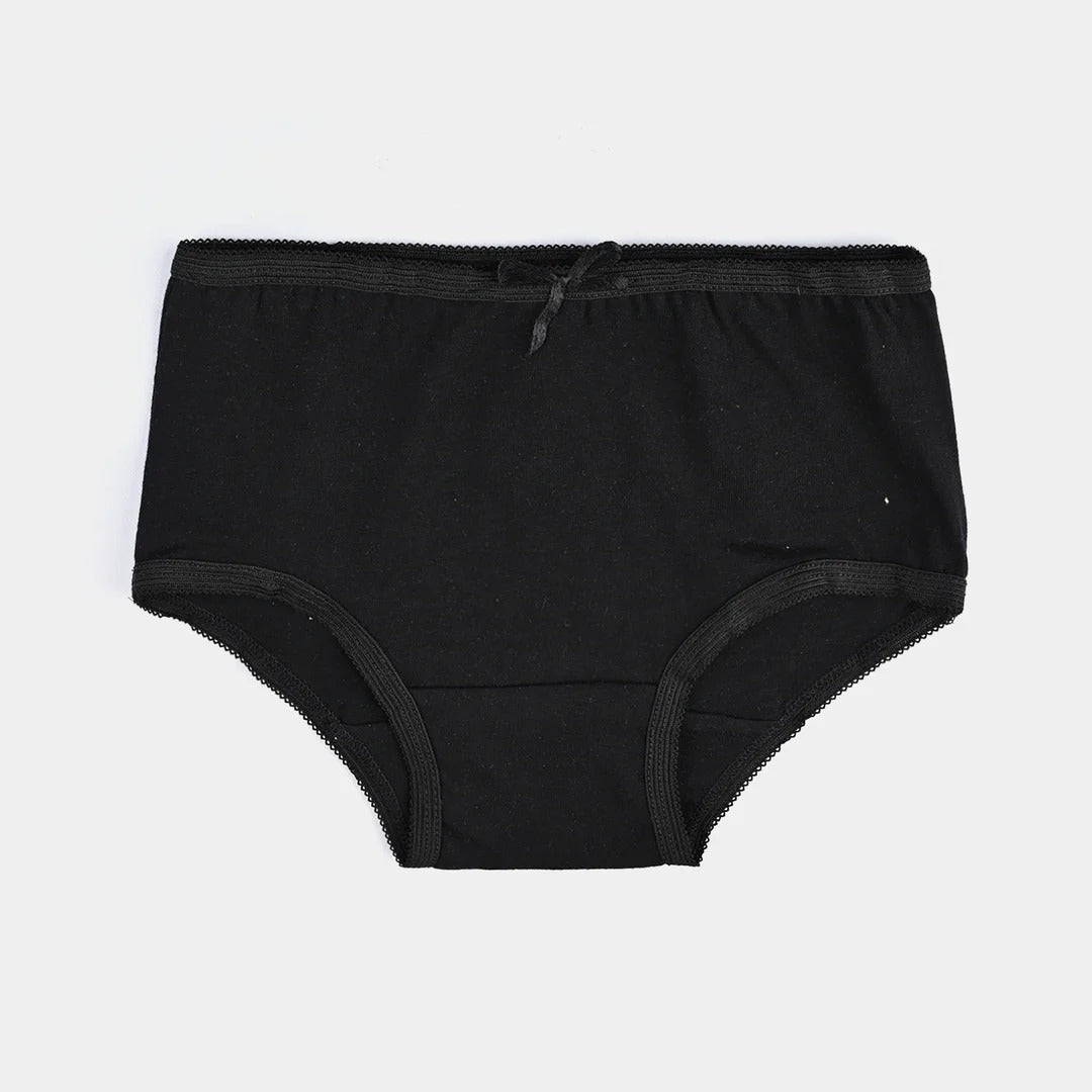 Girls Cotton Jersey Panties | Pack of 2 | Basic-Black/White
